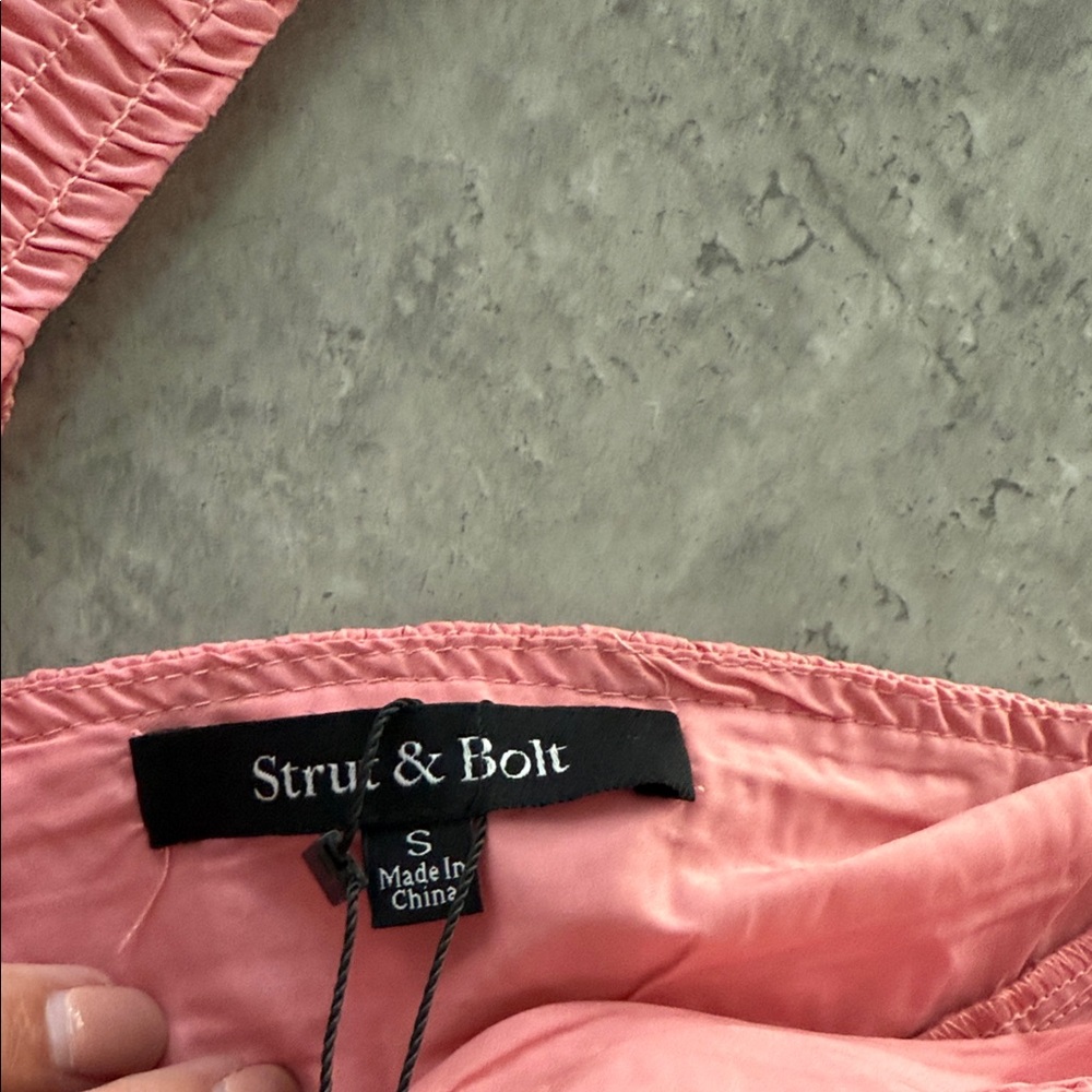 Pink Ruffled Women's Top - Picture 3 of 3